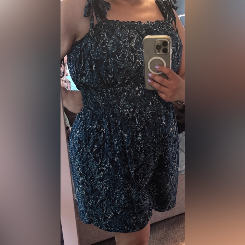 Torrid Blue Paisley Romper